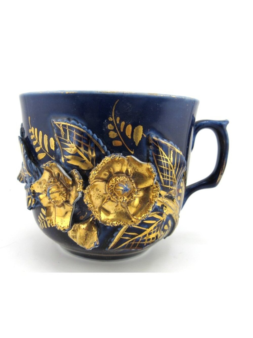 VTg. Cobalt Blue Gold Gilted Tea / Coffee Cup